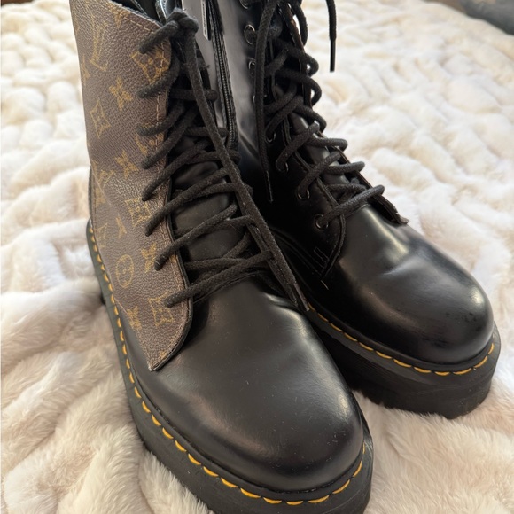 Custom Dr. Martens x Louis Vuitton Jadon Boots – Women’s 9 - Picture 3 of 10